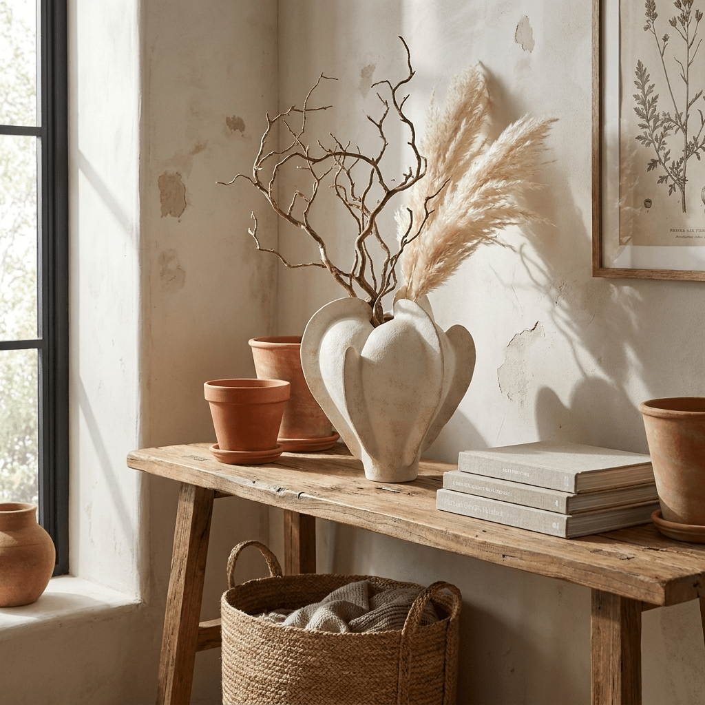 Magnolia Bloom Keramikskulptur-Vase