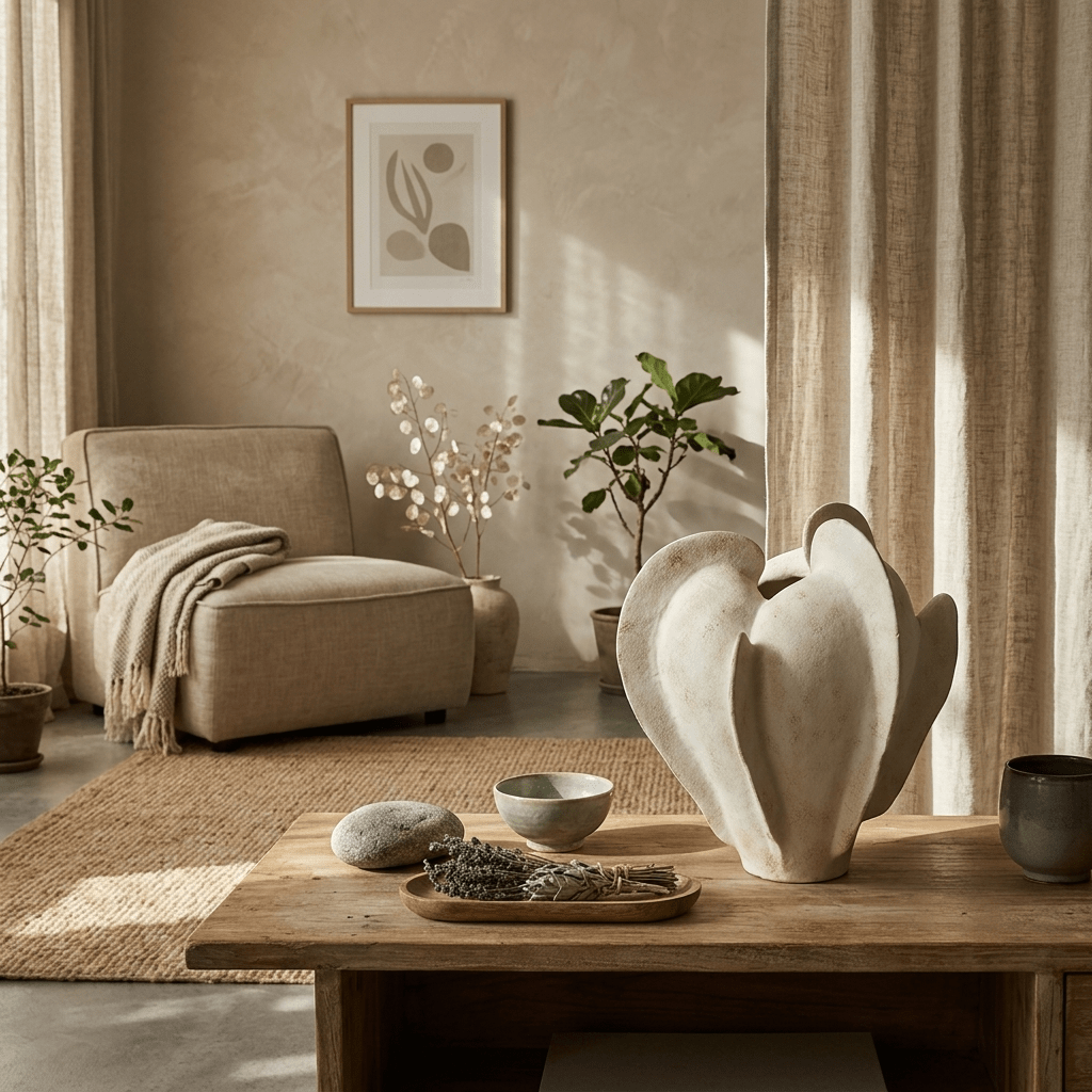 Magnolia Bloom Keramikskulptur-Vase