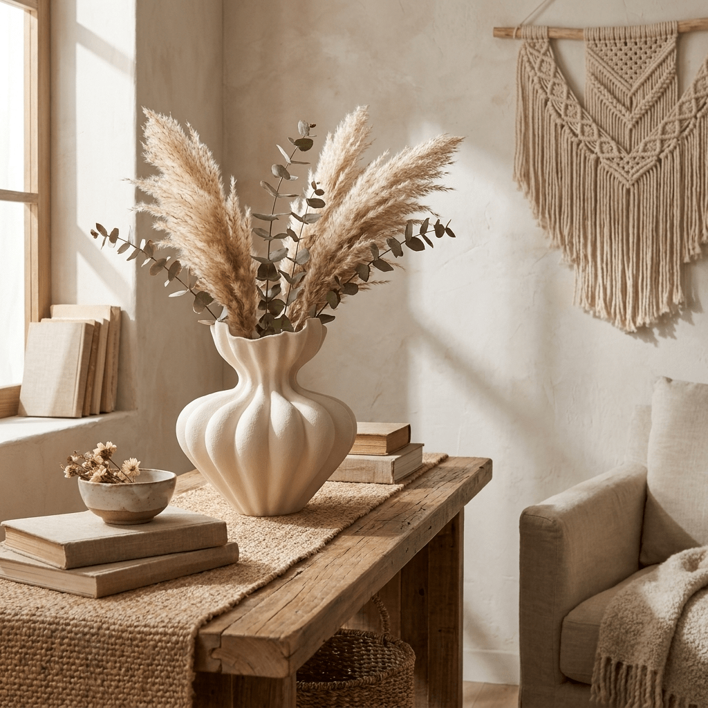 Fluted Bloom Keramik Vase
