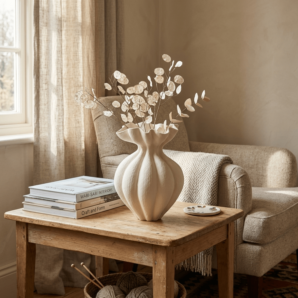 Fluted Bloom Keramik Vase
