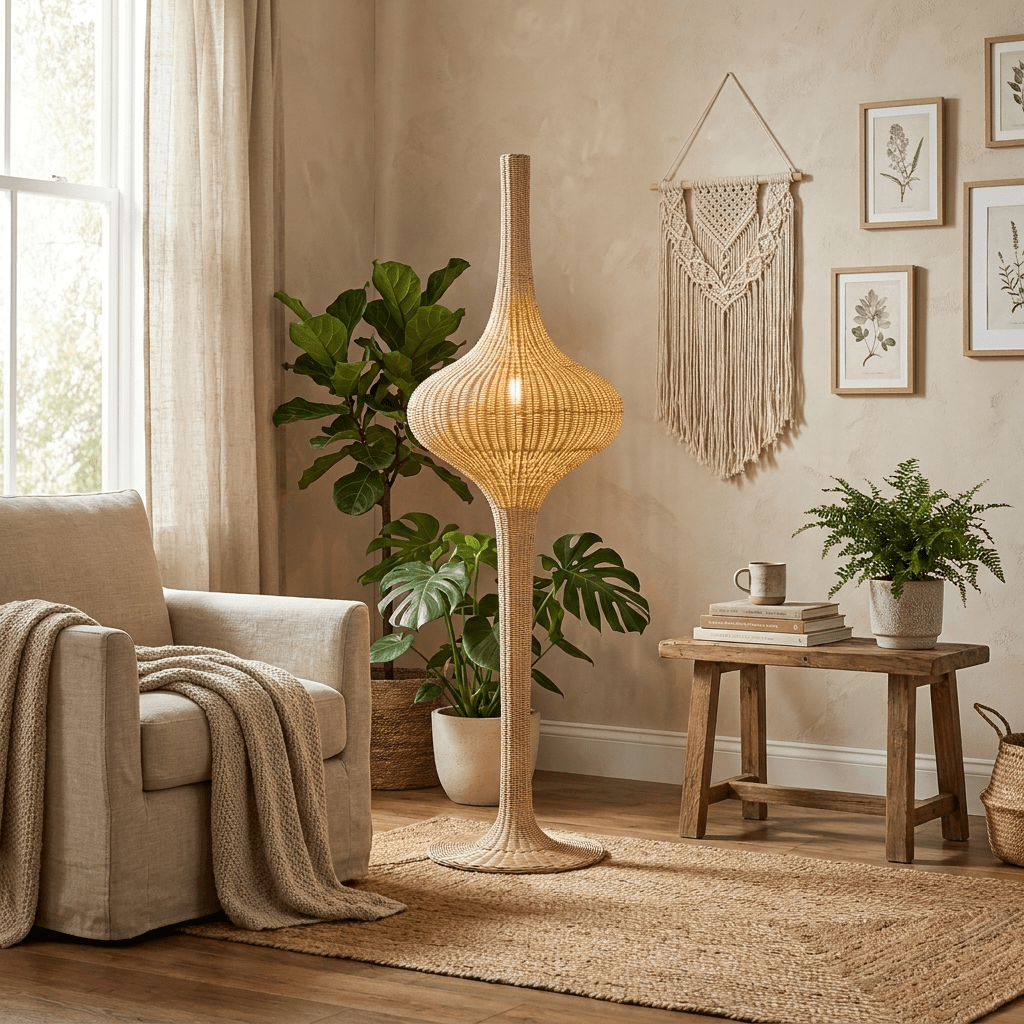Onion Rattan Stehleuchte
