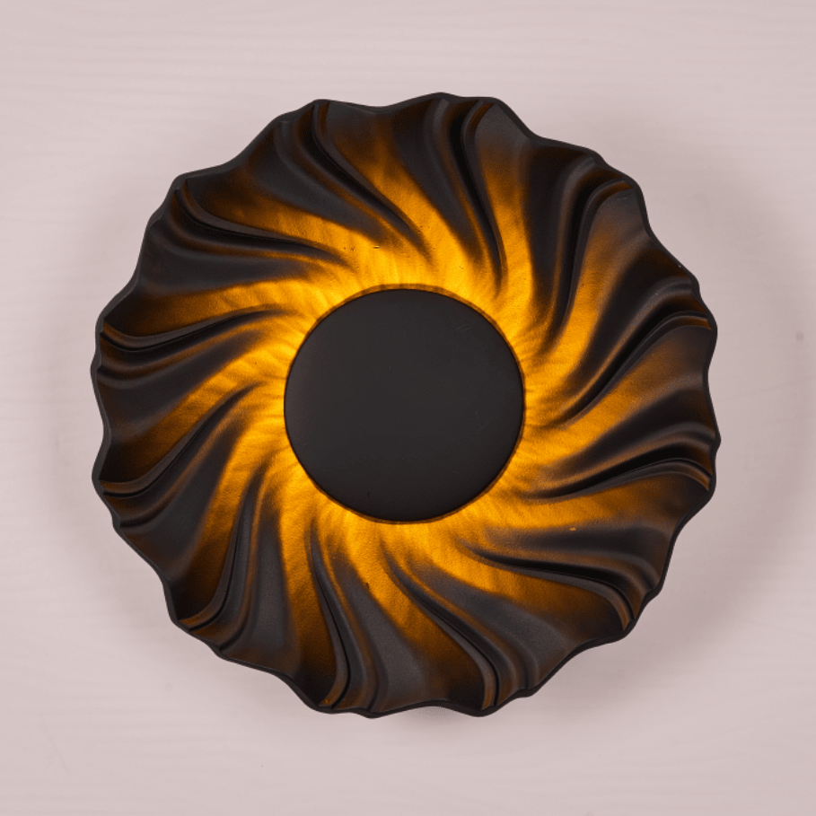 Caluenne Solar-Spiral-Wandleuchte