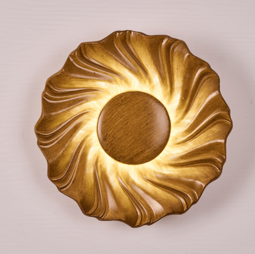 Caluenne Solar-Spiral-Wandleuchte