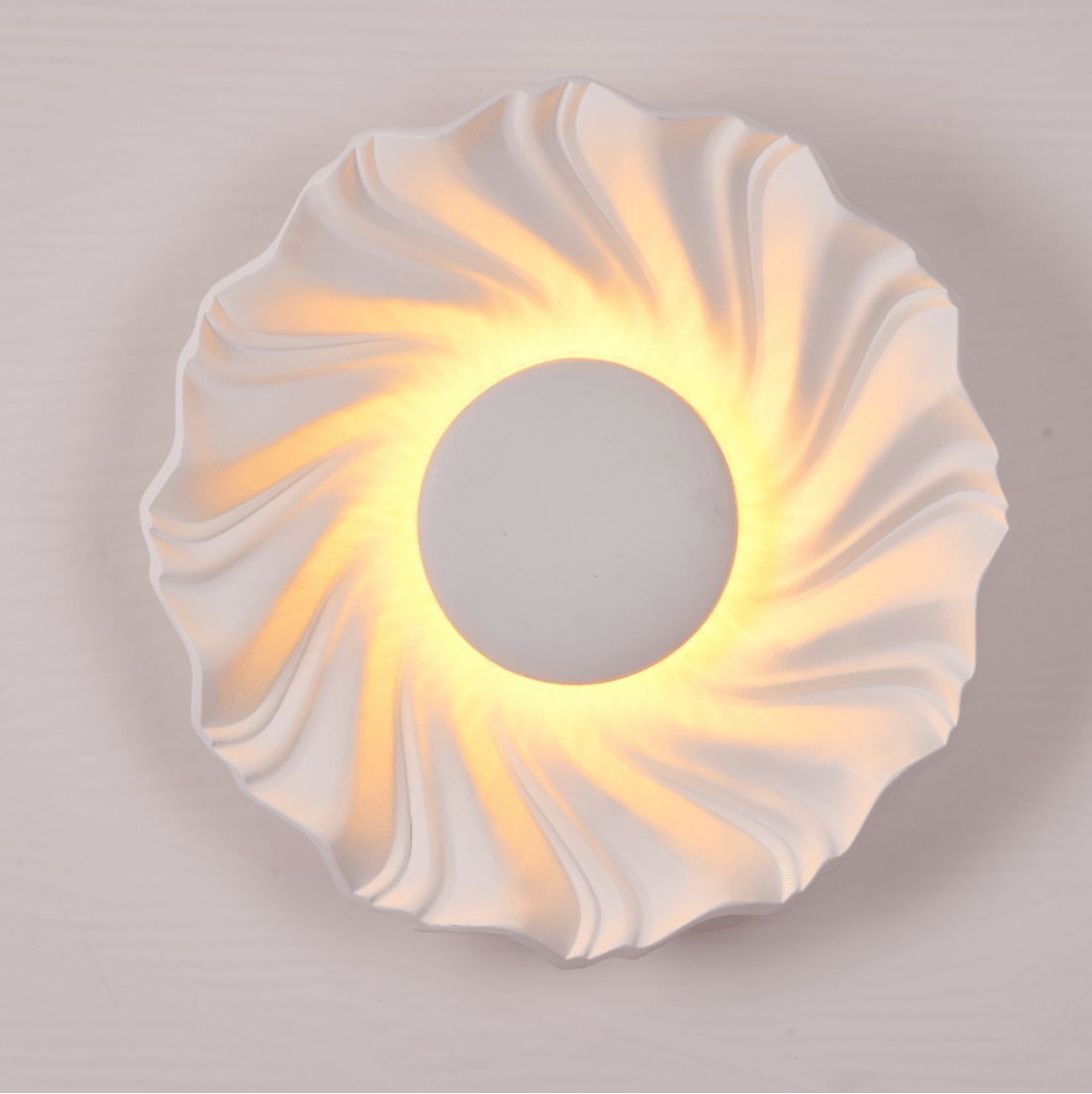 Caluenne Solar-Spiral-Wandleuchte