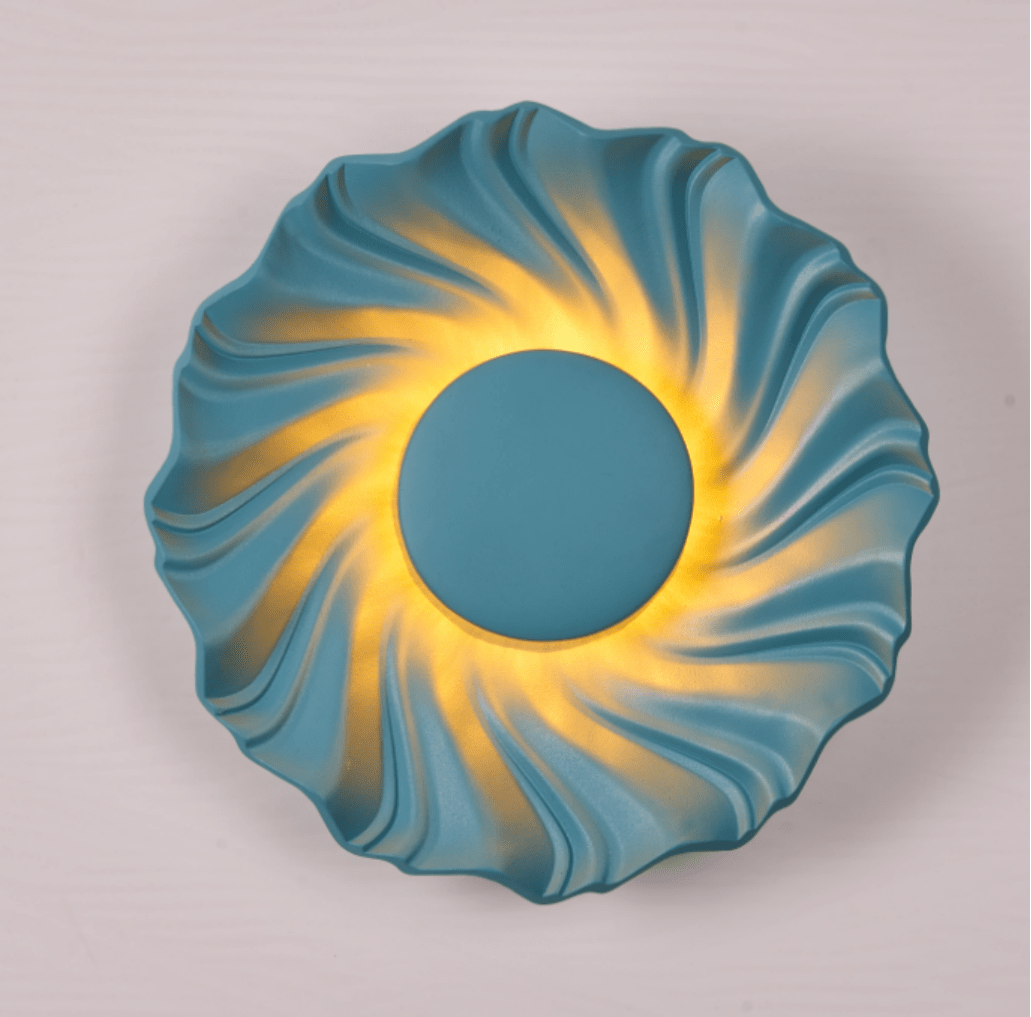 Caluenne Solar-Spiral-Wandleuchte