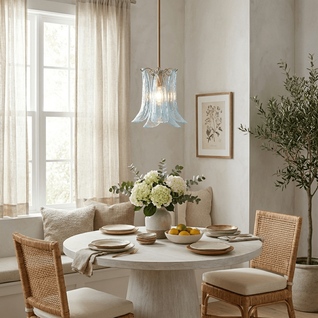 Ottilie Pendelleuchte aus Petal-Glas