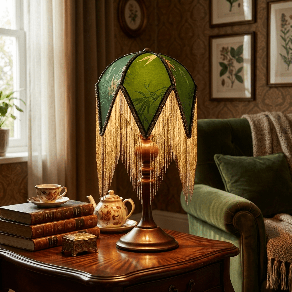 Aveniiella Tischlampe mit Fringe-Effekt