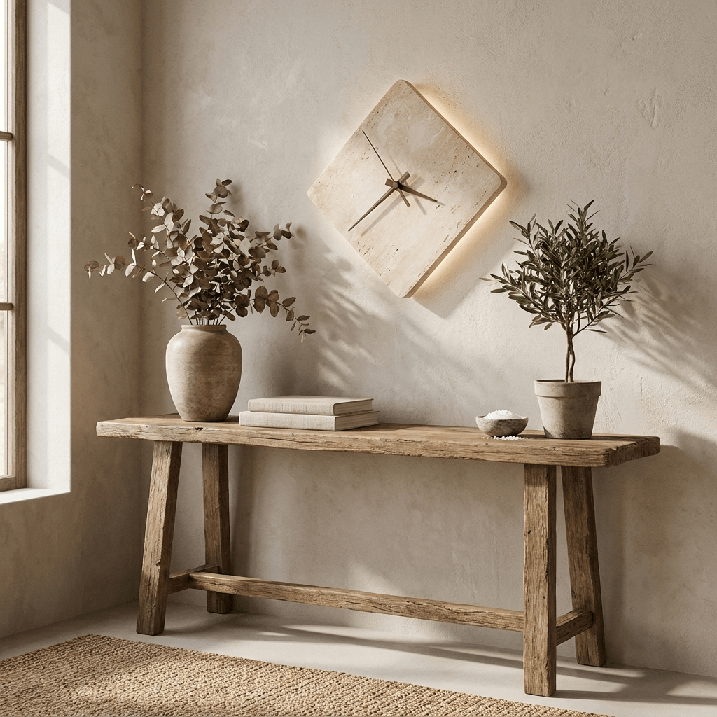Compass Travertine Wandleuchte