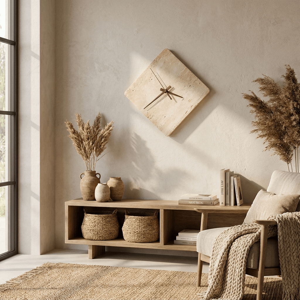 Compass Travertine Wandleuchte