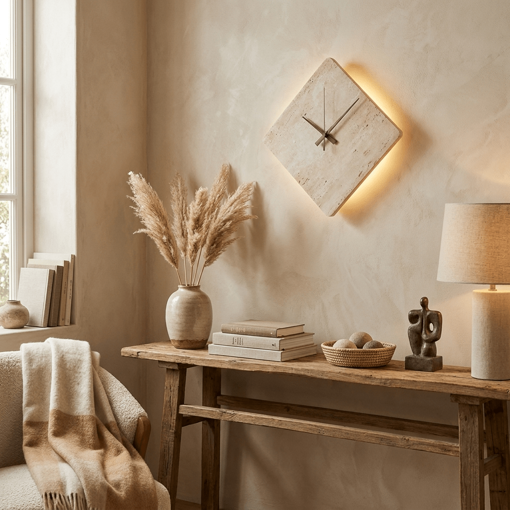 Compass Travertine Wandleuchte