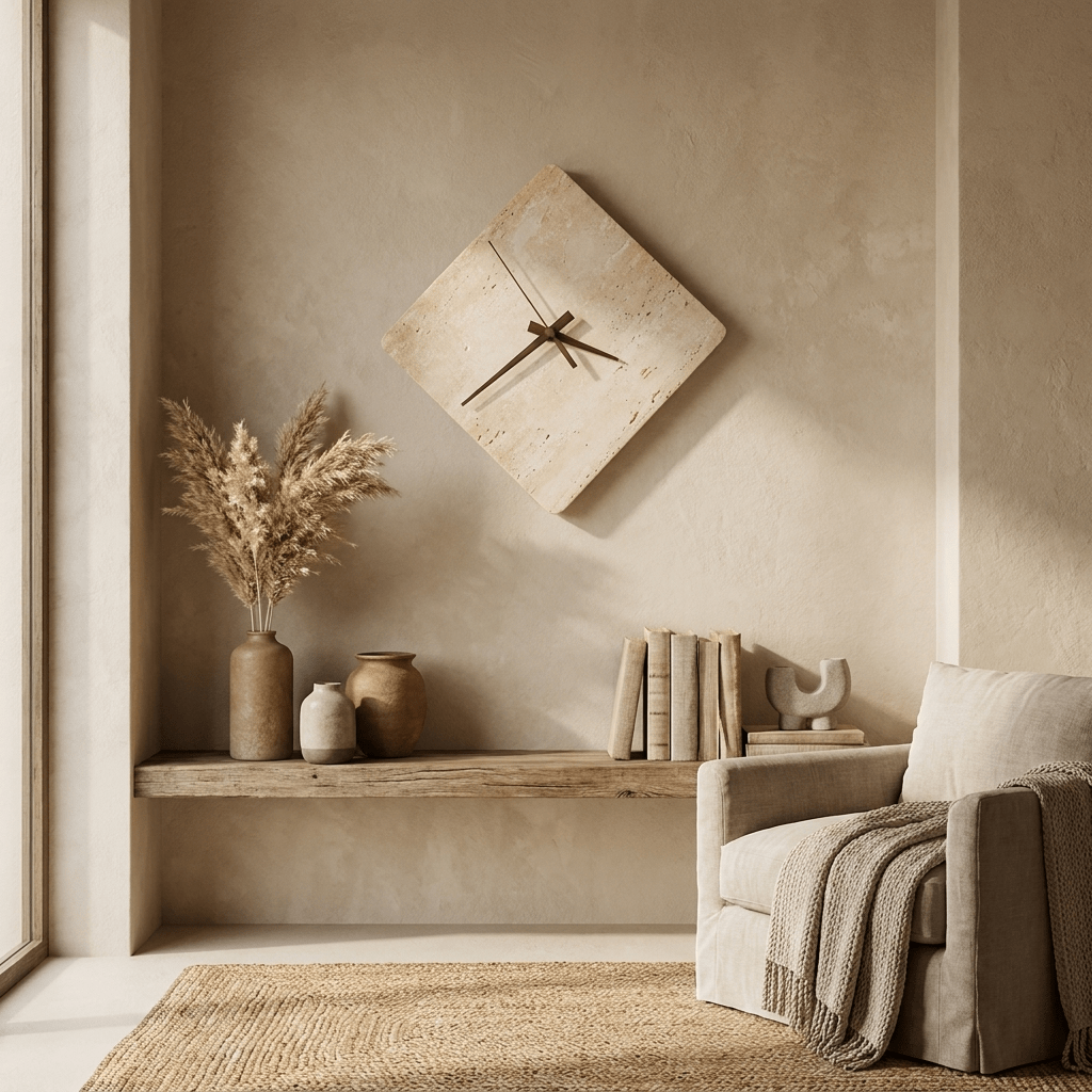 Compass Travertine Wandleuchte