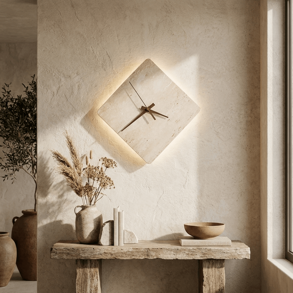 Compass Travertine Wandleuchte
