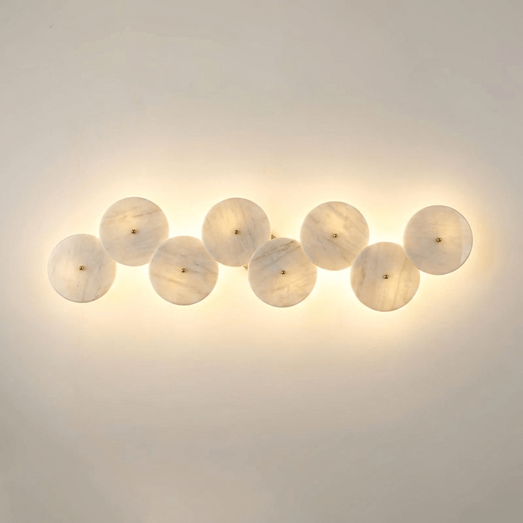 Cluster Alabaster Wandleuchte