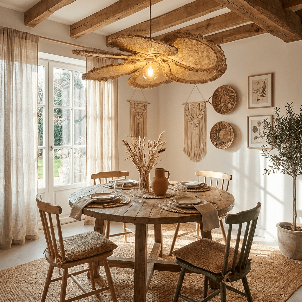 Sfrangia Raffia Pendelleuchte