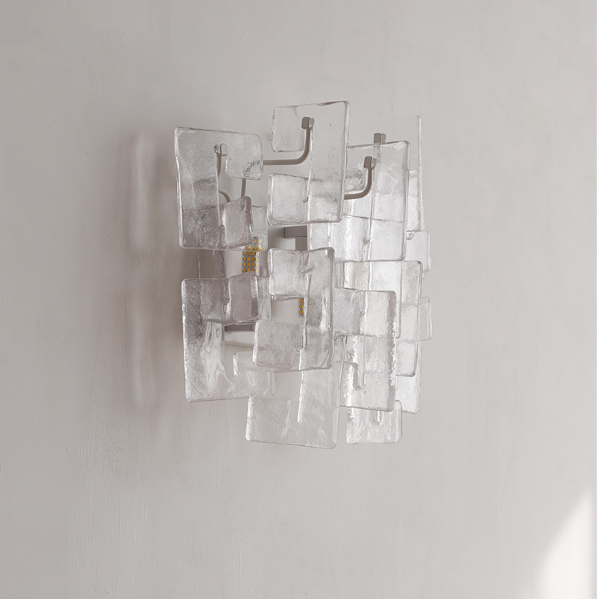 Stacked-Glas-Wandleuchte Glas zeitgenössisch Wohnzimmer | Cielum