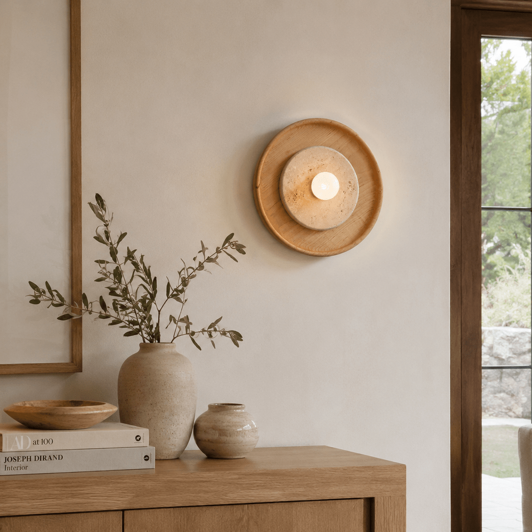 Valinine Travertine Wandleuchte
