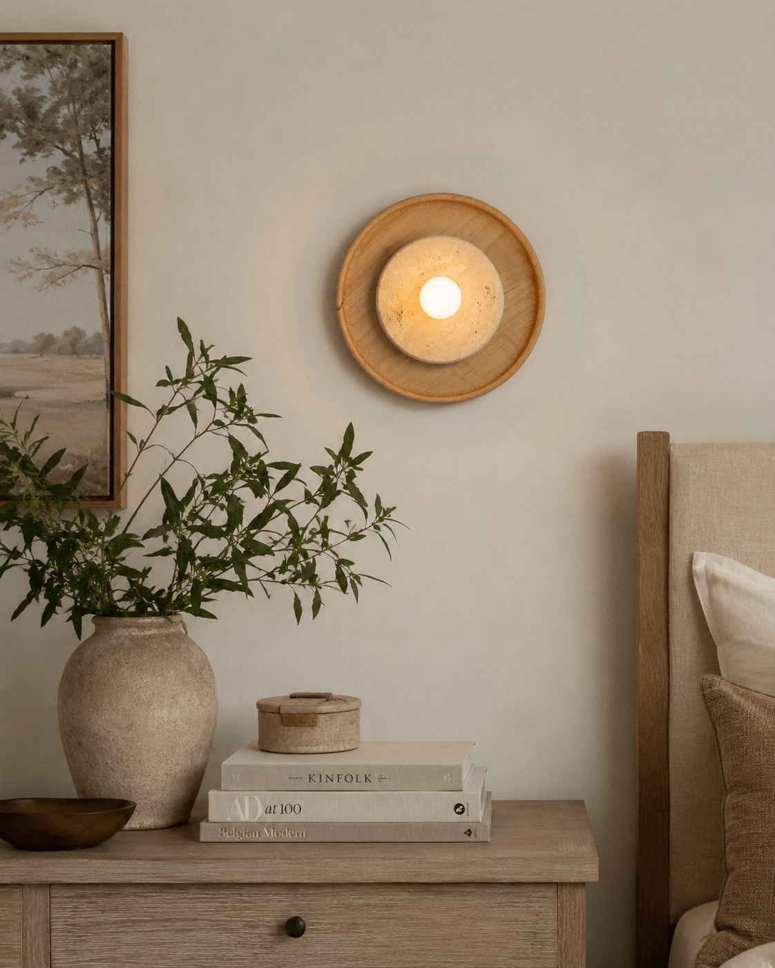 Valinine Travertine Wandleuchte
