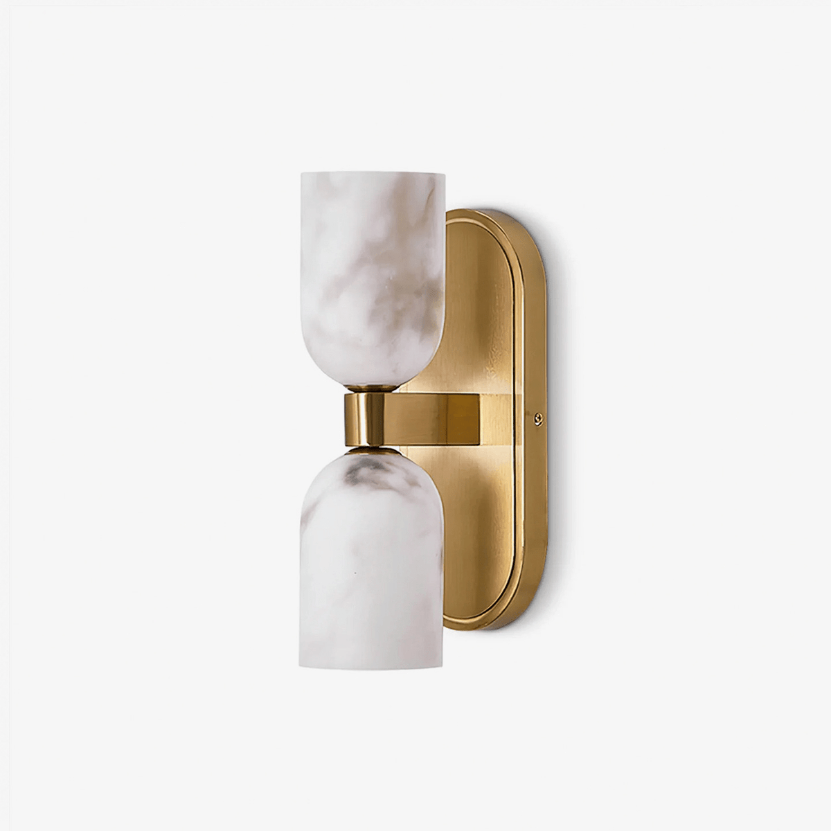 Alabaster Wandleuchte mit Licht nach oben und unten