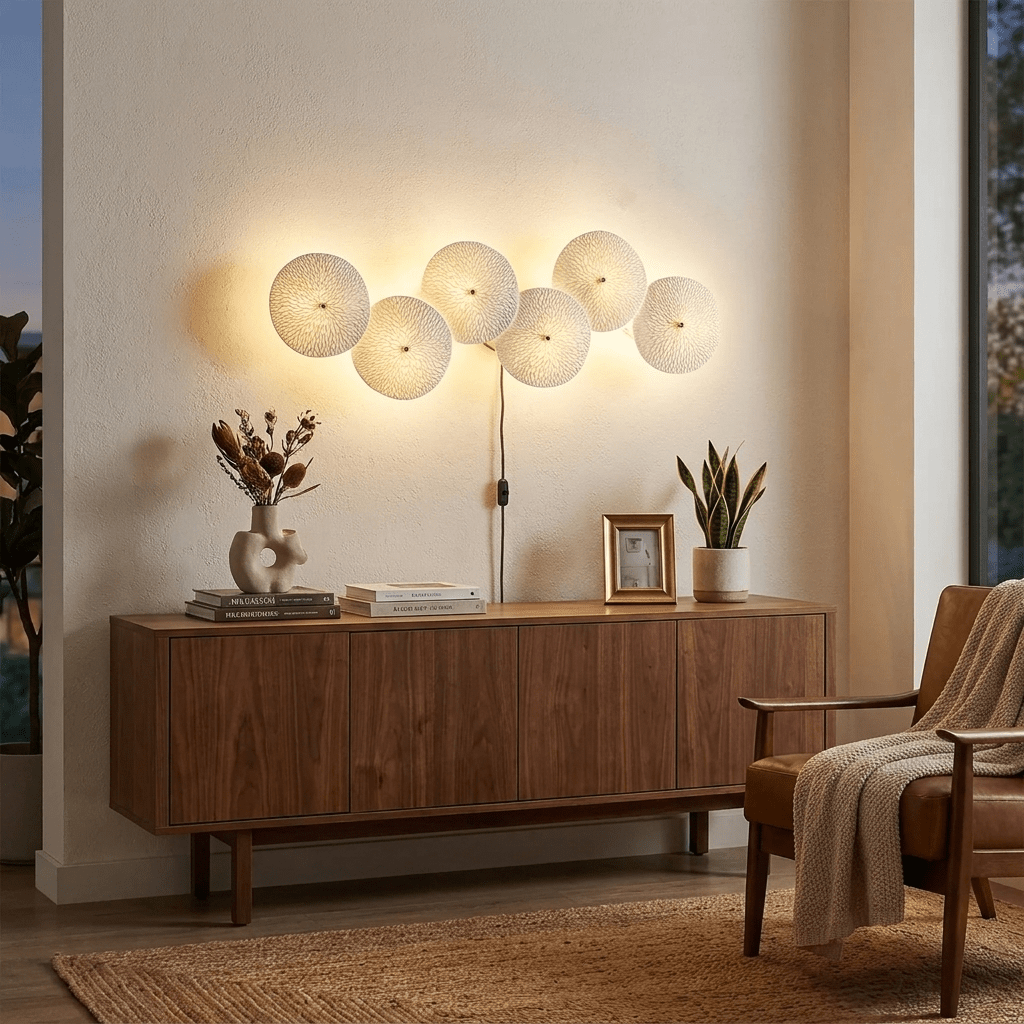 Lotus Petal Wandleuchte mit Stecker