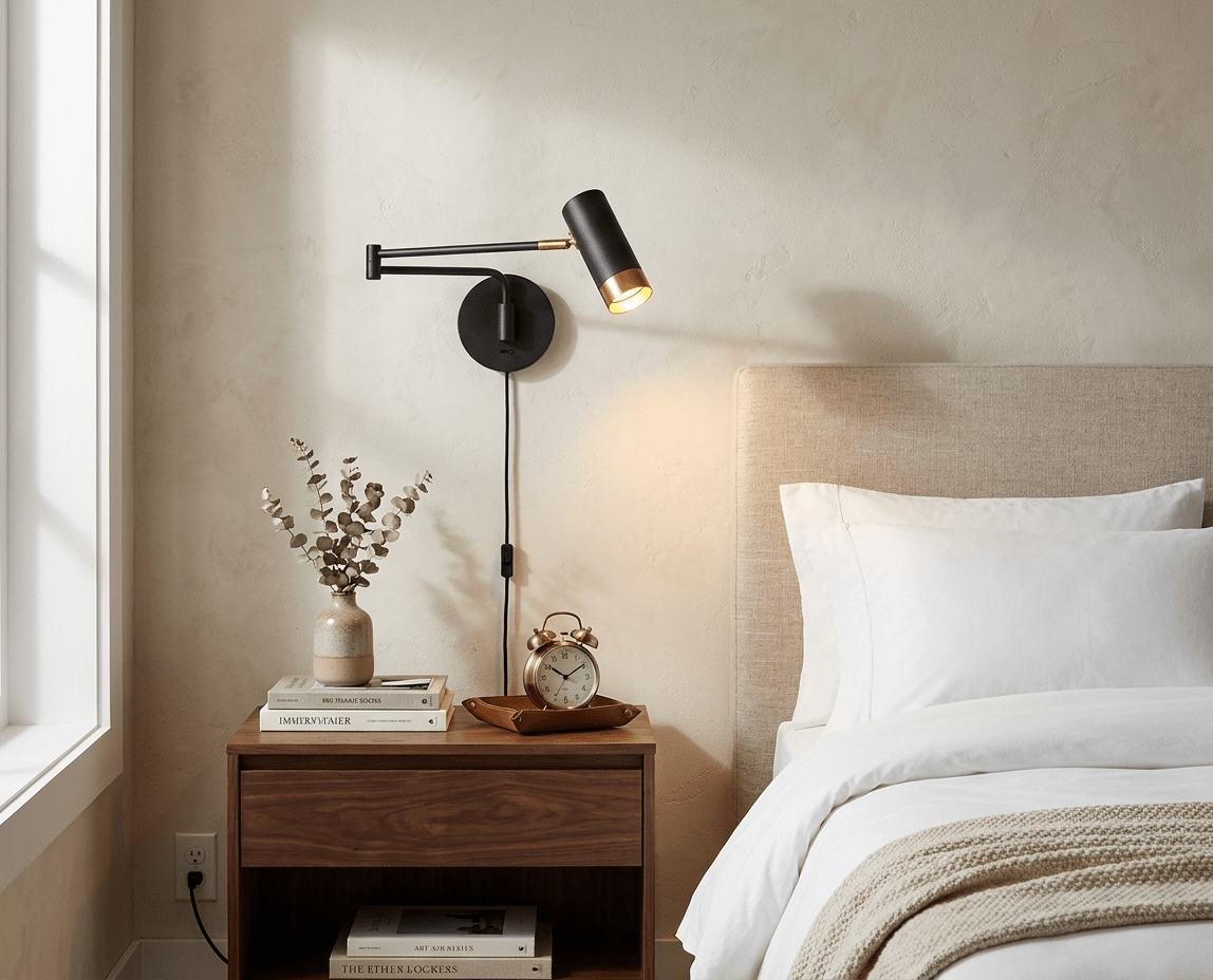Seloelia Ridge Arm Wandleuchte mit Stecker
