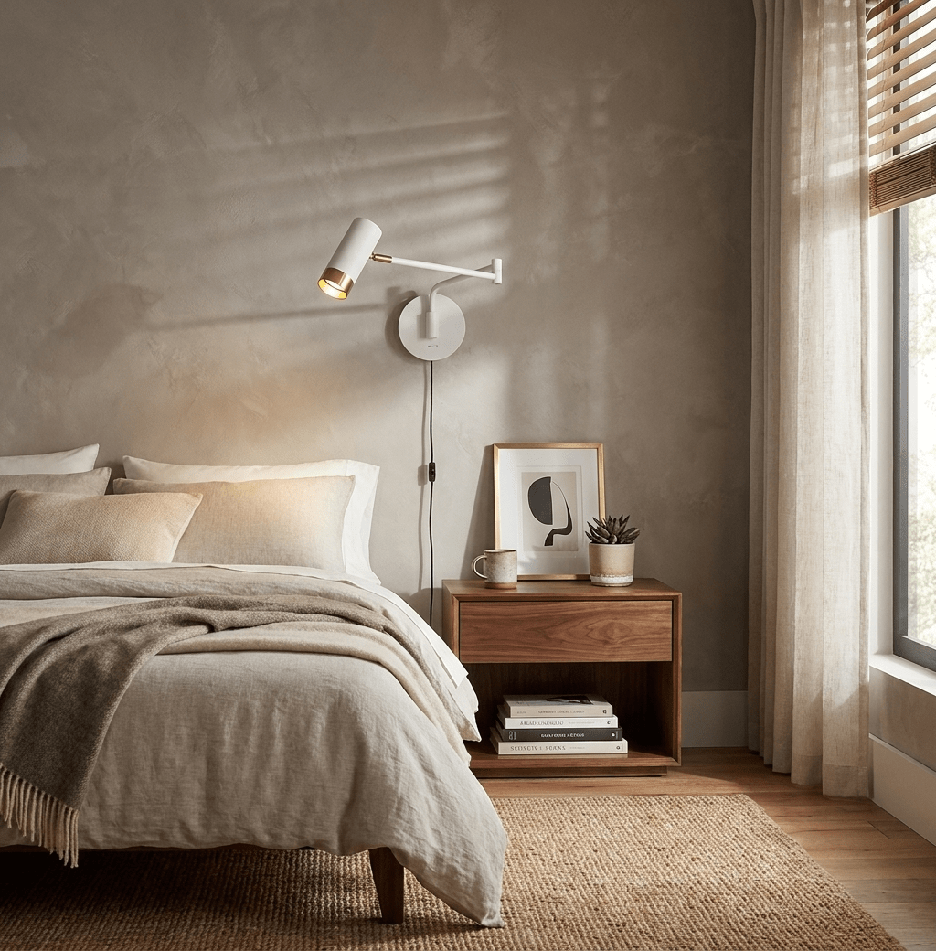 Seloelia Ridge Arm Wandleuchte mit Stecker
