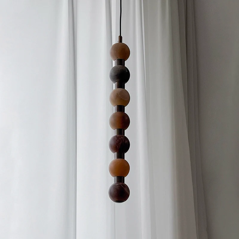 Loxford Alabaster-Pendelleuchte