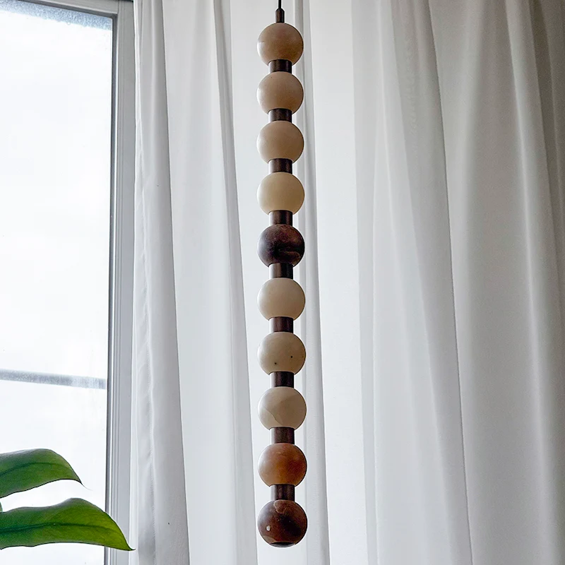 Loxford Alabaster-Pendelleuchte