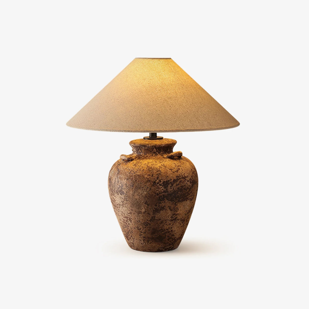 Mirisaya Vintage-Stoff-Tischleuchte