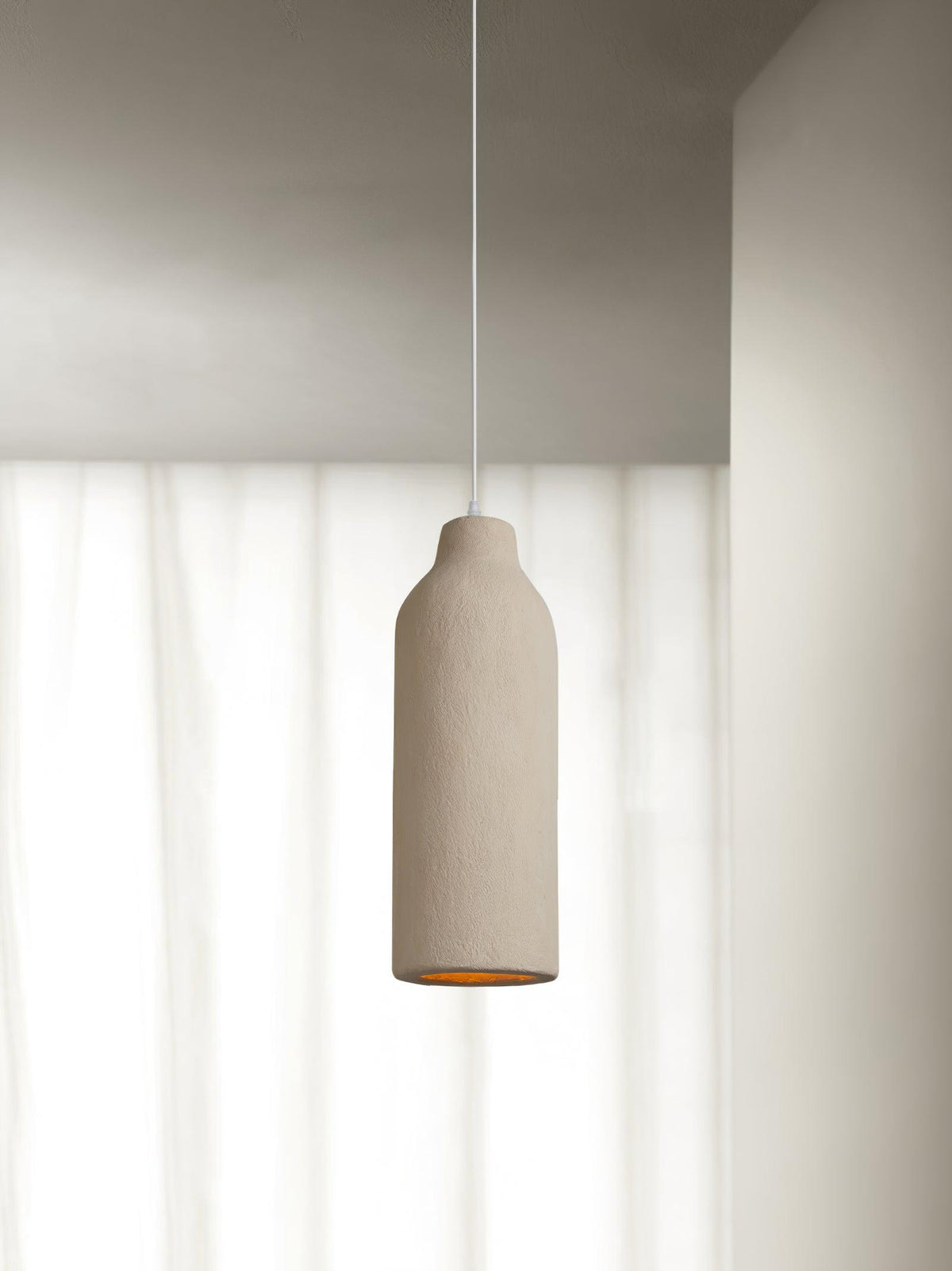 Avely Minimalistische Pendelleuchte in Beige