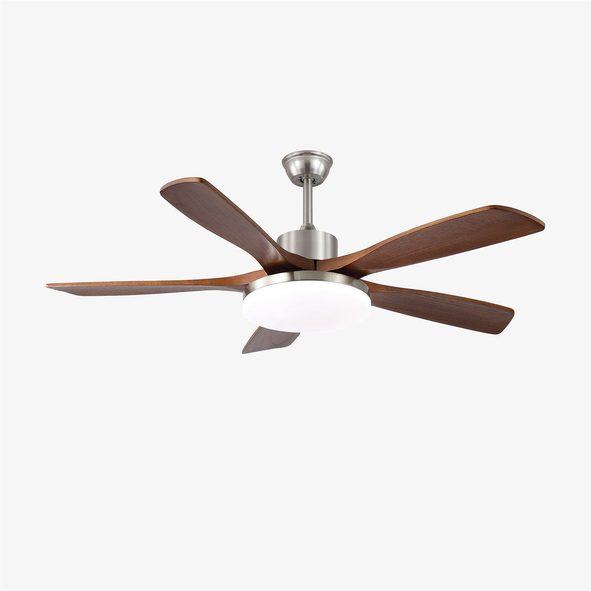 Alduira Deckenventilator mit Beleuchtung aus Holz im modernen Stil