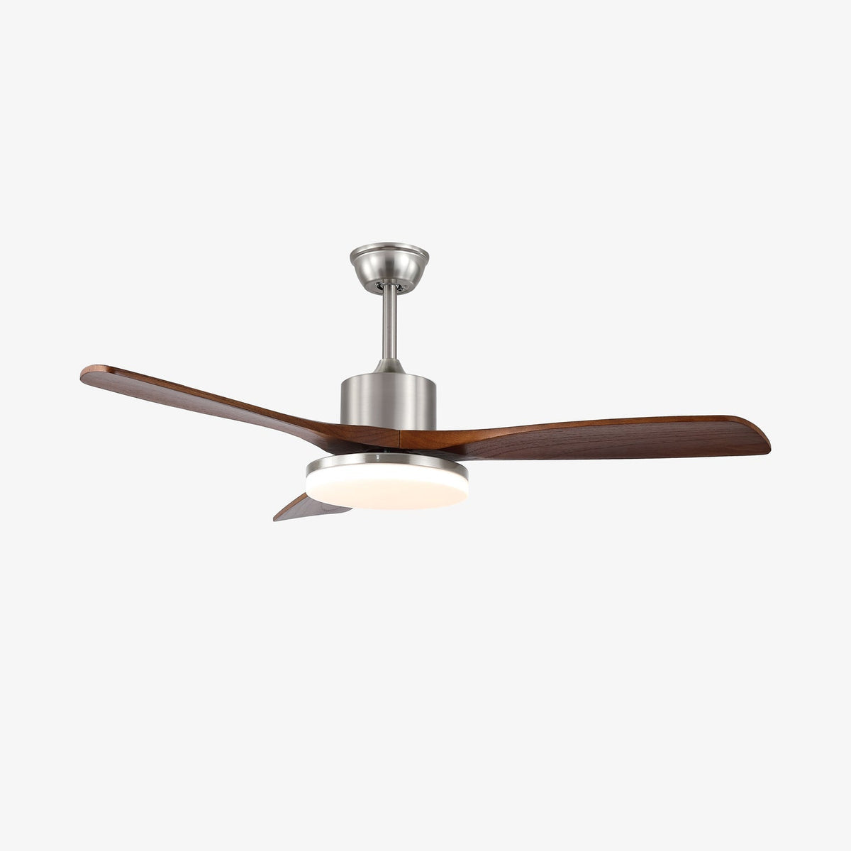 Alduira Deckenventilator mit Beleuchtung aus Holz im modernen Stil
