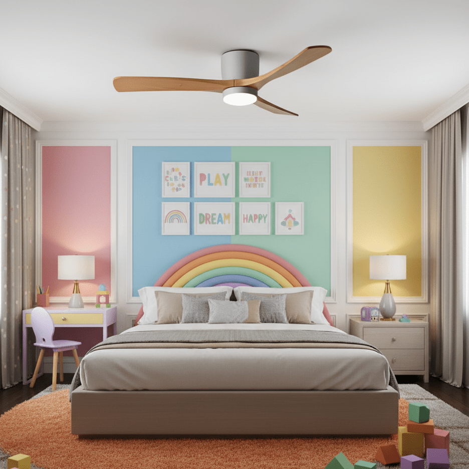 Elaerine Deckenventilator mit Beleuchtung
