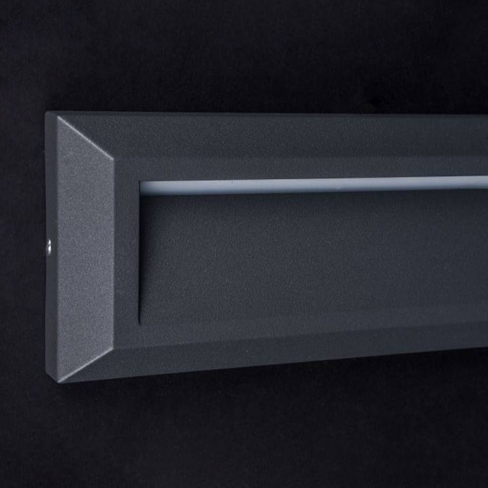 Ray  Außenwandleuchte Rechteck, Grau, Innen/Außen, Metall Modern LED