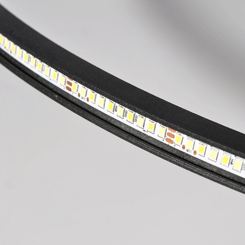 Arisha Modern Ring LED Deckenleuchte Schwarz/Weiß Wohn/Schlafzimmer