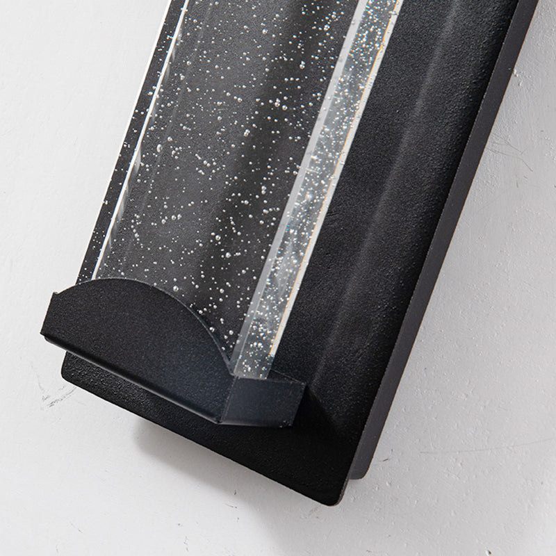 Ray Modern LED Wandleuchte Innen/Außen Gold Rechteckig Wasserdicht Metall