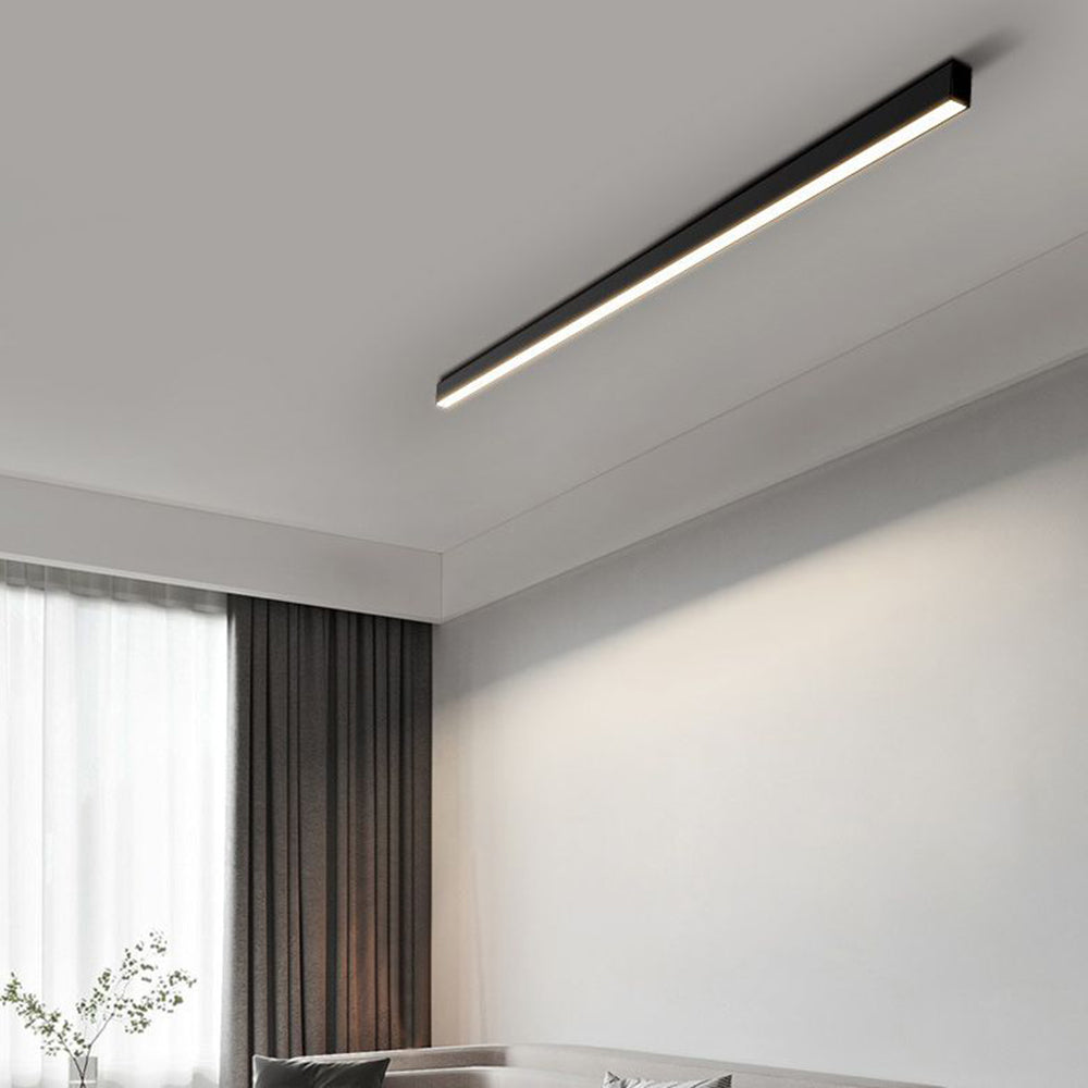 Arisha Deckenleuchte Linear  Modern  LED Schwarz Wohnzimmer Metall