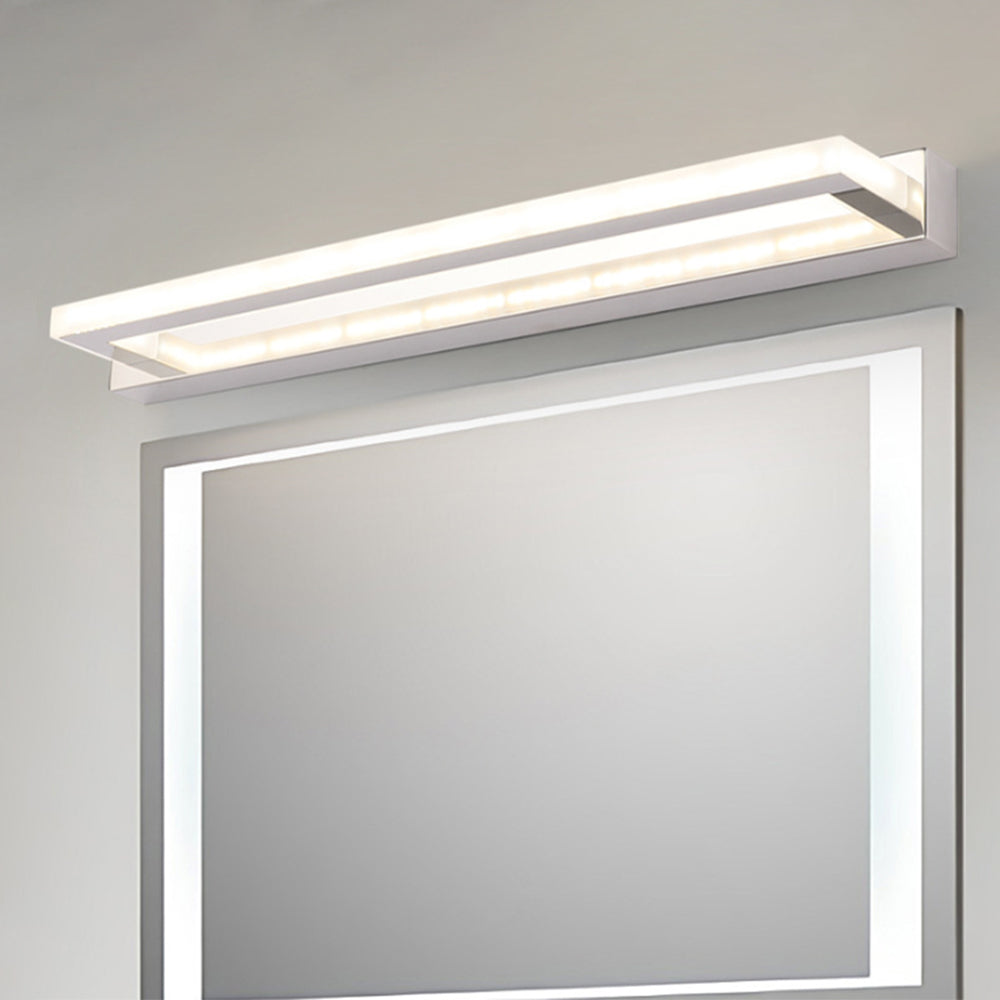 Arisha Rechteckige Spiegelfront LED Wandleuchte Schlafzmmer Metall/Acryl