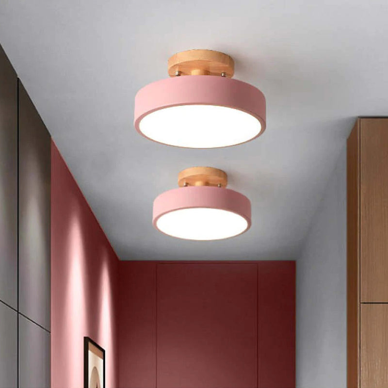 Arisha Modern LED Deckenleuchten 5 Farben Flur Acryl/Holz