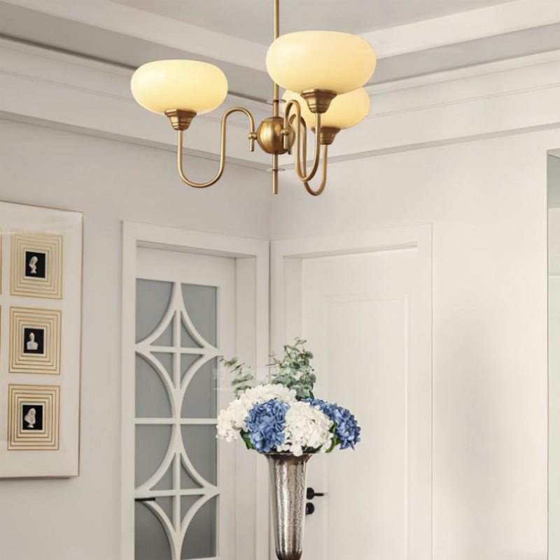 Arisha Vintage LED Metall Glas Kronleuchter Wohnzimmer
