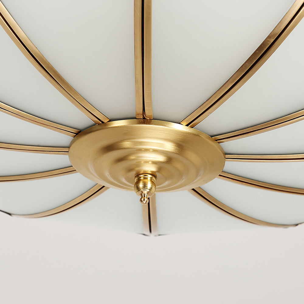 Ritta Traditionell Runde Metall Deckenleuchte Bronze Wohnzimmer