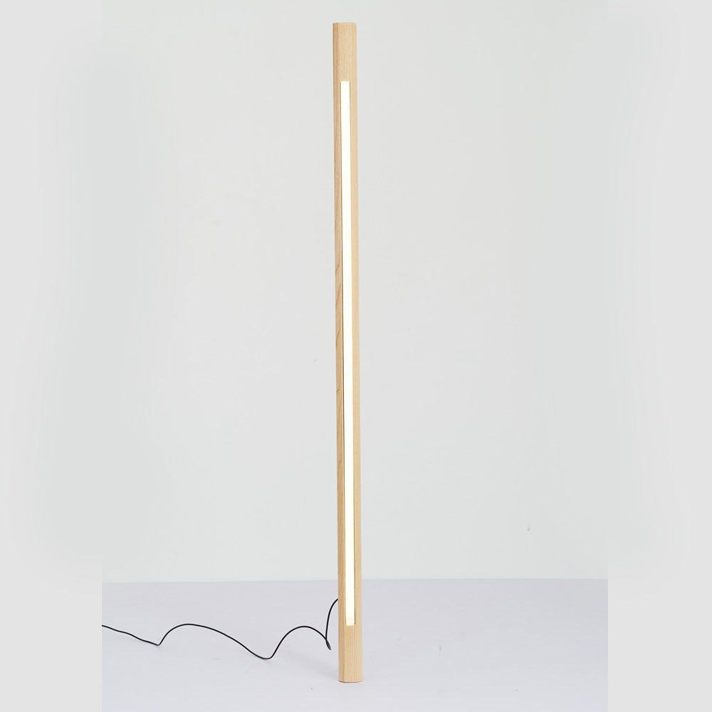 Muto Modern LED Stehlampe Linear Wohn/Schlafzimmer Holz