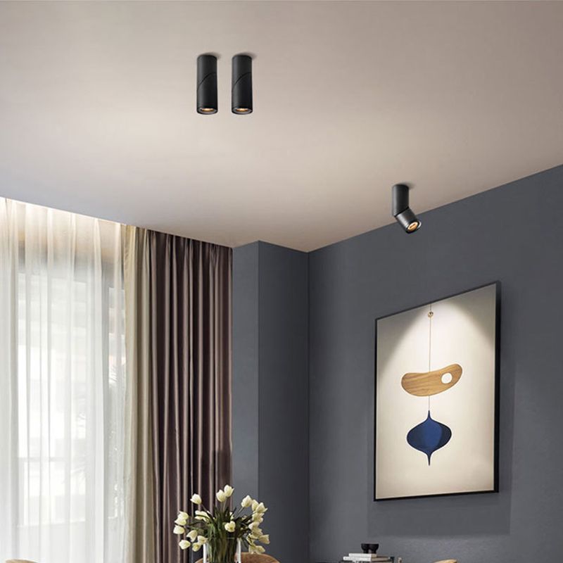 Ray Drehbar LED Deckenleuchte Schwarz/Weiß Wohn/Schlafzimmer Flur Metall&Aluminium Tageslicht/Warm/Neutralweiß