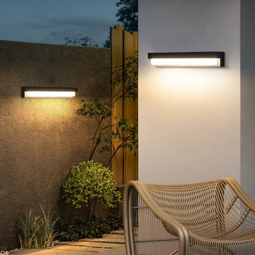 Ray Solar Außenwandleuchte, Dimmbar Schwarz Garten/Terrasse