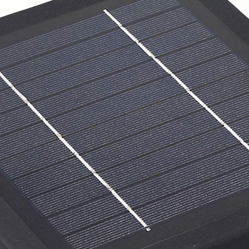 Ray Modern LED Außensokelleuchte Schwarz Garten/Terrasse Solar