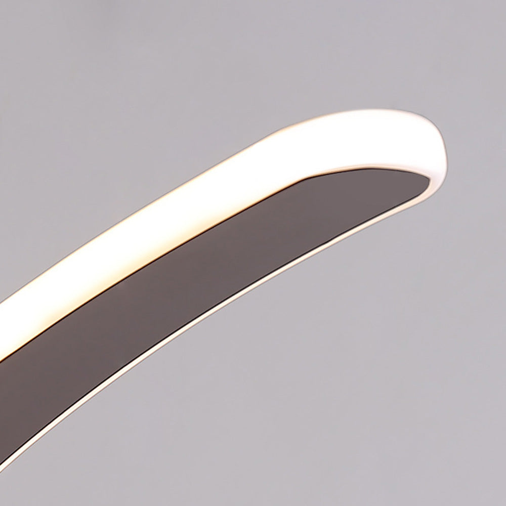 Arisha Design LED Stehlampe Weiß/Kaffee Schlaf/Wohnzimmer Metall