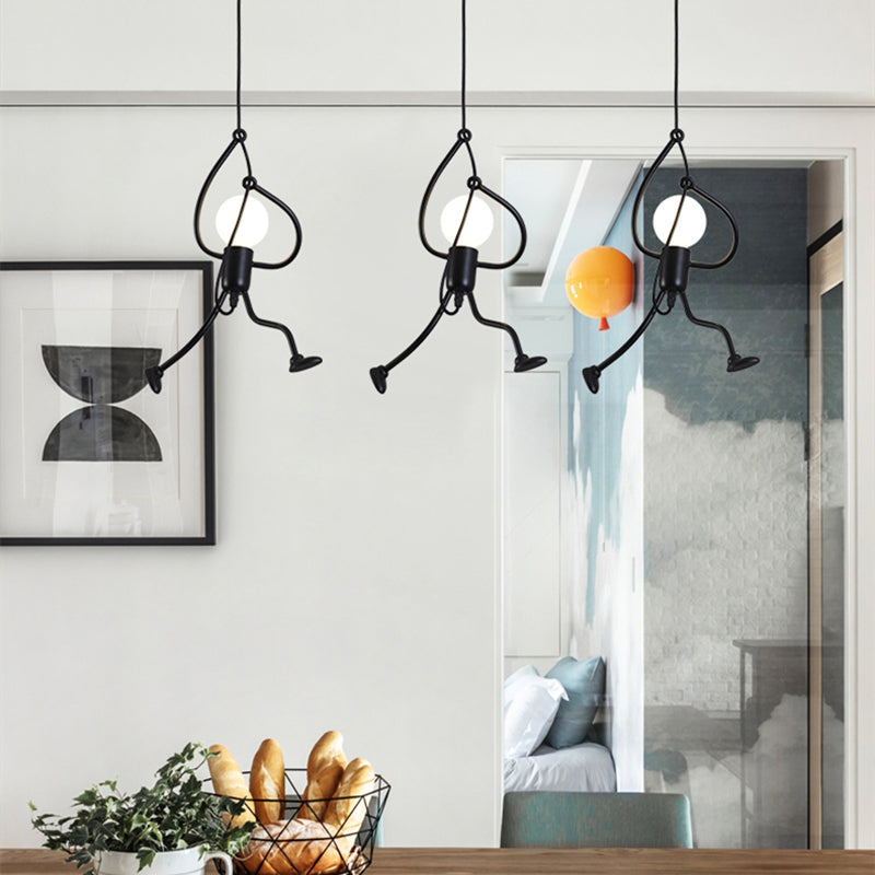 Silva Retro Modern LED Pendelleuchte Schwarz/Weiß, Esstisch