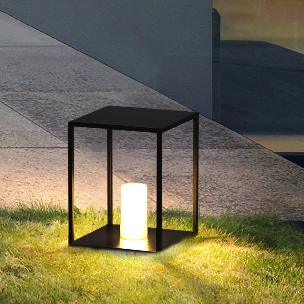 Ray Modern LED Außenleuchte Schwarz Garten/Flur/Balkon Metall&Acryl Solar 30/50CM Lang