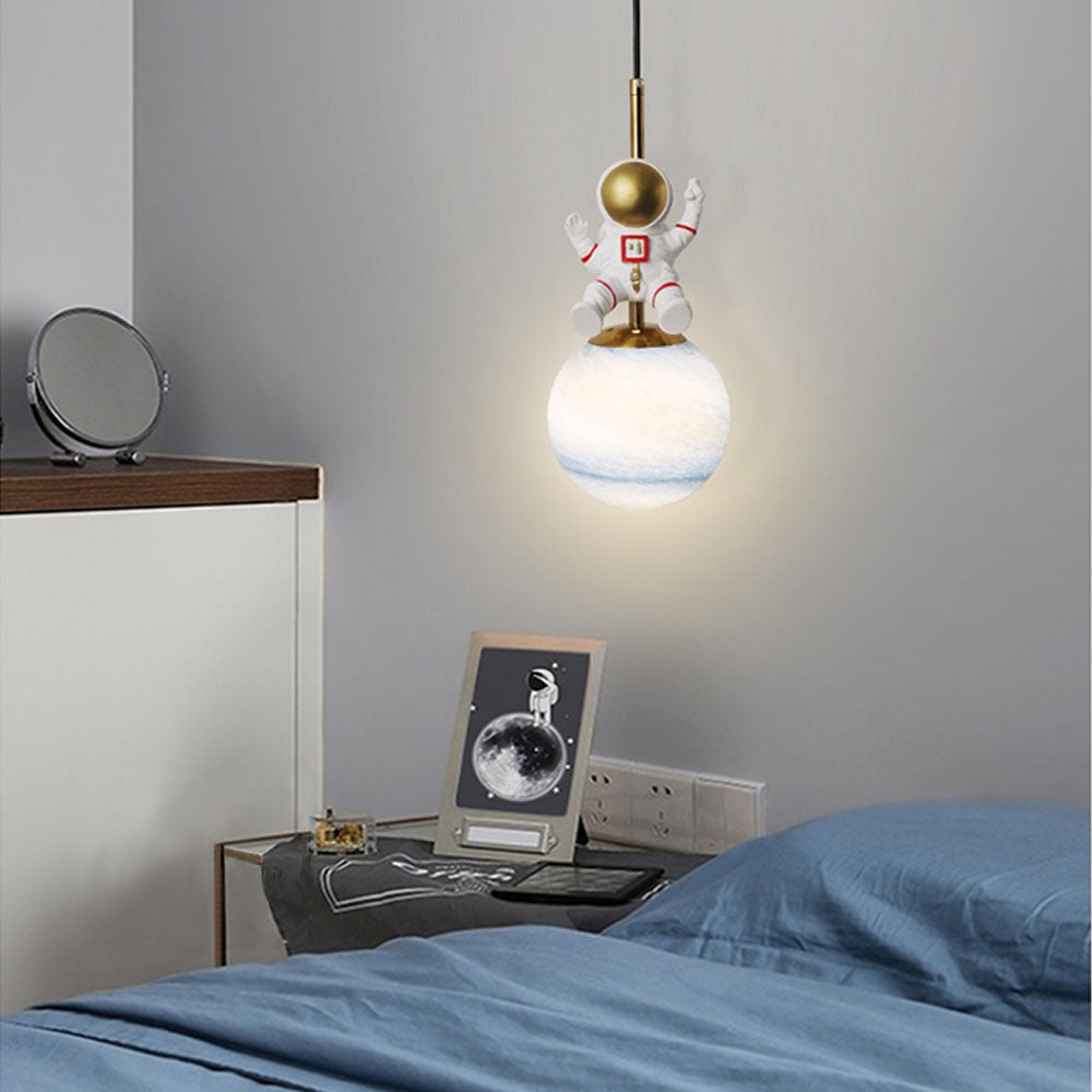 Aria Modern Design LED Pendelleuchte Kinderzimmer/Schlafzimmer Metall 2 Stile dia-15cm