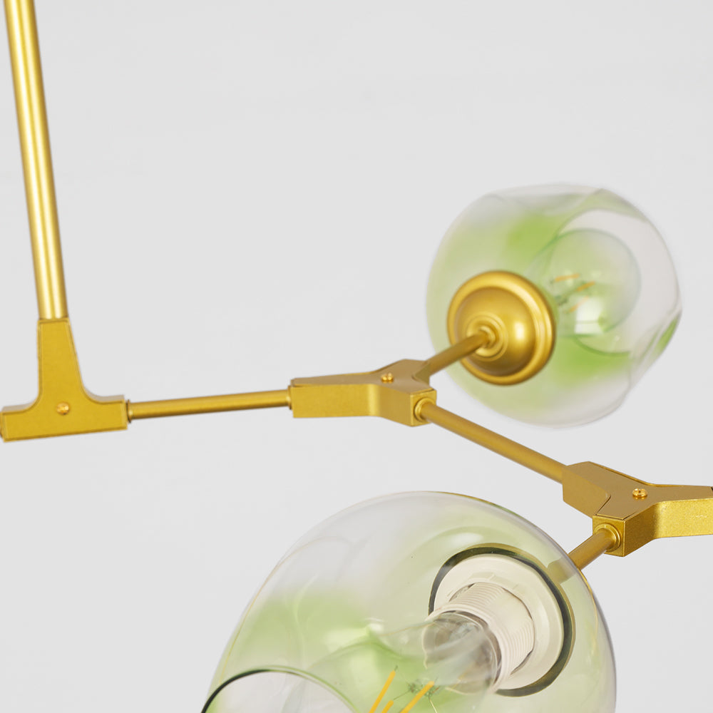 Valentina Pendelleuchte Schwarze/Gold Wohnzimmer/Schlafzimmer Glas
