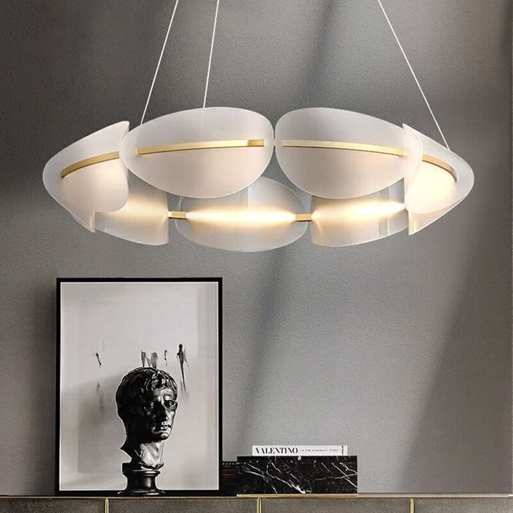 Arisha Pendelleuchte Farbtemperatur Schaltbar Weiß, Metall, Esszimmer